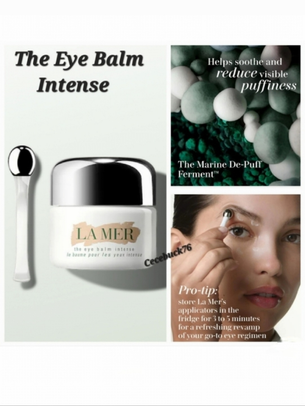 🌺La Mer The Eye Balm Intense Eye Cream for Anti-Aging and Hydration